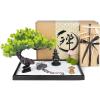 Artcome Japanese Zen Sand Garden for Desk - Home, Office Desk Accessories - Bamboo Crafted Meditation Therapy Tray - Mindful Relaxation and Meditation Tool for Stress Relief - Gift Set view 1