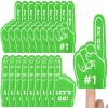 Sinmoe 24 Pcs Mini Foam Finger Baseball Fan Mini Foam Finger, We're #1 Sports Themed Party Supplies for Baseball Hockey Football Basketball Events Team Gifts(Green) view 1