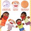 Shappy 12 Pcs Family Hand Puppets 12 Inch Grandparents, Mom & Dad, Brother & Sister, Son Daughter Plush Hand Puppet Toys Role-Play Toy Gifts for Christmas Kids Storytelling School Teaching view 3