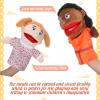 Shappy 12 Pcs Family Hand Puppets 12 Inch Grandparents, Mom & Dad, Brother & Sister, Son Daughter Plush Hand Puppet Toys Role-Play Toy Gifts for Christmas Kids Storytelling School Teaching view 4