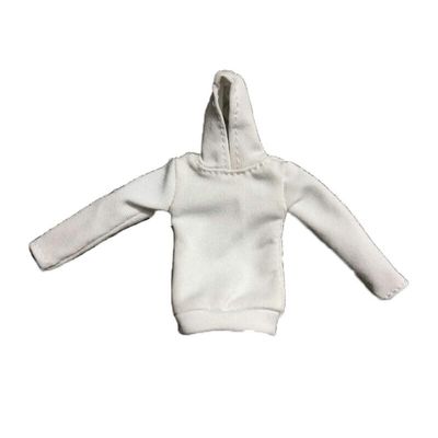 1/12 Scale Figure Clothes T-Shirt Model for 6" Female&Male (White)