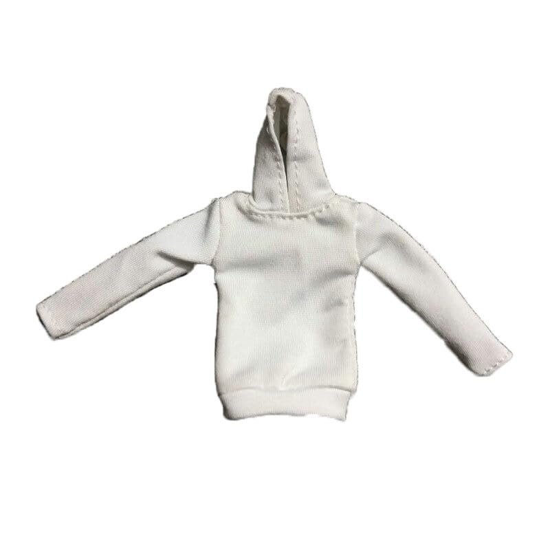1/12 Scale Figure Clothes T-Shirt Model for 6" Female&Male (White)