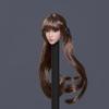 1/12 Scale Female Head Sculpt,Asian Girl Pale Skin Head Carved for 6inch Female Seamless Action Figure Collection view 3