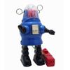 Charmgle Electric Cylinder Robot Model Toy Premium Tinplate Walking Alien Robots Toy Enthusiasts Collection Gifts Christmas Party Decoration Blue view 1