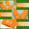 Sinmoe 24 Pcs Mini Foam Finger Baseball Fan Mini Foam Finger, We're #1 Sports Themed Party Supplies for Baseball Hockey Football Basketball Events Team Gifts(Orange) view 3