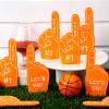 Sinmoe 24 Pcs Mini Foam Finger Baseball Fan Mini Foam Finger, We're #1 Sports Themed Party Supplies for Baseball Hockey Football Basketball Events Team Gifts(Orange) view 4