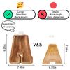 Customized Name Large Wooden Piggy Bank for Boys Girls Alphabets Letter A-Z Coins Bills Money Change Bank Box Initial on Clear Cover (Laser Engraved Name) Personalized-9", Alphabet-W view 2