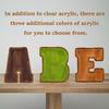 Customized Name Large Wooden Piggy Bank for Boys Girls Alphabets Letter A-Z Coins Bills Money Change Bank Box Initial on Clear Cover (Laser Engraved Name) Personalized-9", Alphabet-N view 3
