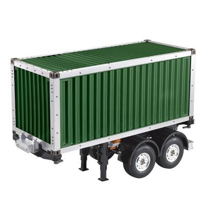 1/14 RC 20ft Chassis Container 1/14 Semi Trailer Tractor Truck(Painting and New and Unassembled Condition, You Need to Assemble Them)