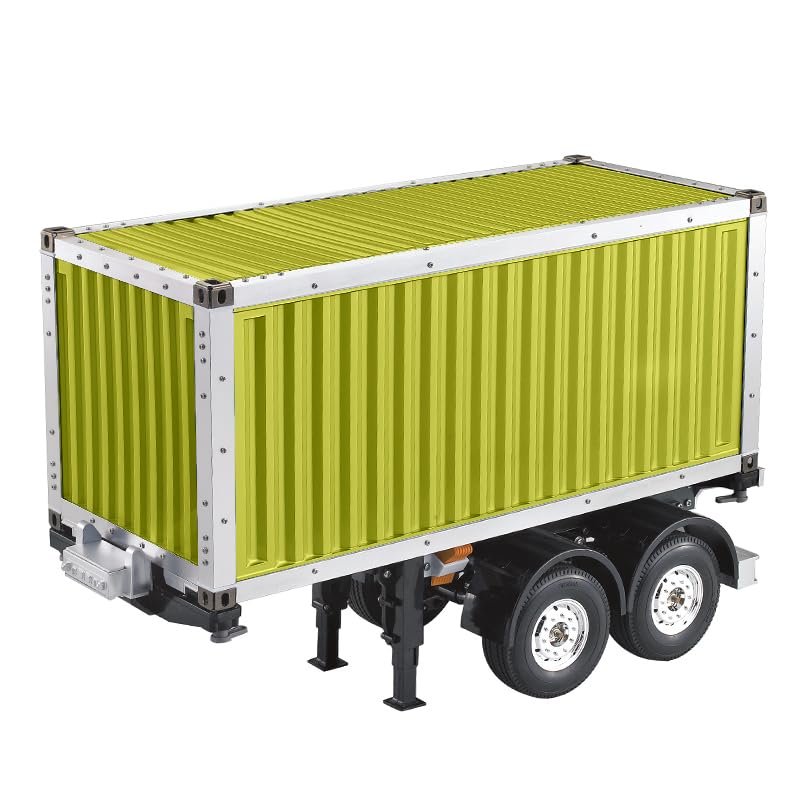 1/14 RC 20ft Container Chassis 1/14 Semi Trailer Tractor Truck Painted(Painting and New and Unassembled Condition, You Need to Assemble Them)