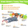 Baby Sensory Toy 0-6 Month Music Animal Stuffed Plush Caterpillar Toy for Infant 0-3-6-12 Month Old Tummy Time with Mirror Crinkle Rattle Toys for Newborn Boys Girl Shower Gifts Easter Basket Stuffer view 3