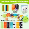 Baby Sensory Toy 0-6 Month Music Animal Stuffed Plush Caterpillar Toy for Infant 0-3-6-12 Month Old Tummy Time with Mirror Crinkle Rattle Toys for Newborn Boys Girl Shower Gifts Easter Basket Stuffer view 4
