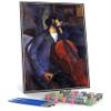 DIY Oil Painting Kit,The Cellist Painting by Amedeo Modigliani Arts Craft for Home Wall Decor view 1