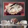 DIY Oil Painting Kit,The Open Book Painting by Juan Gris Paint by Number Kit On Canvas for Beginners view 3