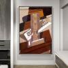 DIY Oil Painting Kit,The Pipe Painting by Juan Gris Paint by Numbers Kit for Kids and Adults view 2