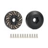 AMK 2Pcs 128g 1/10 RC Crawler Brass Weight 9mm Extended Wheel Hubs 12mm Hex Adapters 2.2 1.9 Beadlock Wheel Rims Universal for Axial SCX10 Capra TRX6 VS4-10 Gen8 Element Enduro TRX4 Upgrades (9mm) view 1
