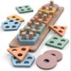 GOPO TOYS Montessori Toys for 18+ Months Old - Toddlers Wooden Sorting and Stacking Toys and Silicone Pull String Activity Toy for Toddlers view 2