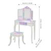 Teamson Kids - Starry Sky Print Gisele Medium Vanity - White/Lavender view 4