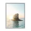 Ocean Rock Sunset Horizon Landscape, 24 x 30 Inch Framed Gicle Print view 1