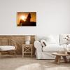 Cowboy Sunset Silhouette Western, 24 x 30 Inch Framed Gicle Print view 2