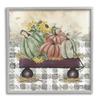 Stupell Industries Pumpkin Harvest Wagon Gray Framed Giclee Art Design by Julie Norkus view 1