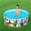 Bestway| Dinosaur Paddling Pool, Kiddie Swimming Pool, Inflatable Above Ground Pool, Outdoor Garden Pool, 183cm x 38cm view 4