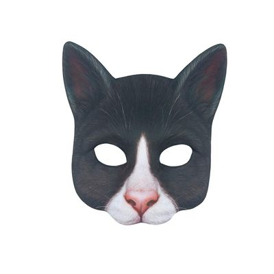 Aiffort 1Pcs Halloween Realistic Cat Masks Animal Cat Mask Masquerade Cosplay Accessories for Halloween Christmas Easter Novelty Costume Party Accessory (G-Style Cat Mask)