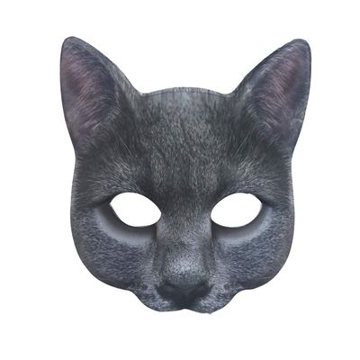Aiffort 1Pcs Halloween Realistic Cat Masks Animal Cat Mask Masquerade Cosplay Accessories for Halloween Christmas Easter Novelty Costume Party Accessory (D-Style Cat Mask)