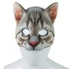 Aiffort 1Pcs Halloween Realistic Cat Masks Animal Cat Mask Masquerade Cosplay Accessories for Halloween Christmas Easter Novelty Costume Party Accessory (I-Style Cat Mask) view 2