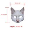 Aiffort 1Pcs Halloween Realistic Cat Masks Animal Cat Mask Masquerade Cosplay Accessories for Halloween Christmas Easter Novelty Costume Party Accessory (A-Style Cat Mask) view 3