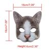 Aiffort 1Pcs Halloween Realistic Cat Masks Animal Cat Mask Masquerade Cosplay Accessories for Halloween Christmas Easter Novelty Costume Party Accessory (B-Style Cat Mask) view 4
