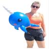 24" Narwhal Inflate (Blue) Inflatable Narwhale Sea Creature Oceanic Animal Theme Birthday Party Decoration (24 Pack) view 2