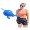 24" Narwhal Inflate (Blue) Inflatable Narwhale Sea Creature Oceanic Animal Theme Birthday Party Decoration (24 Pack) view 3