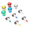 Tyenaza 32mm Arcade Game Push Button, 5 Colors LED Light Self Reset DIY Arcade Machine Button Switch for Gamepads view 1
