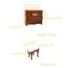 WOMELF 1:12 Miniature Piano with Stool Musical Instrument Model for House Decor Musical Instrument Home Decoration view 2