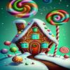 1000 Piece Adult Puzzle, Colorful Candy Christmas House, Puzzle Educational Gift, Room Decor Exercise Willpower view 1