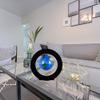 BEBEVOGUE Personalized Magnetic Levitating Globe with LED Light, Unique Birthday Gift for Men Boss Kids Floating Globes Wrold Map Home Office Desktop Gadget Decor (Blue) view 3