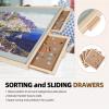 ALL4JIG 1500 Pieces 2-in-1 Tilting & Rotating Puzzle Board for Adults Gifts, Wooden Jigsaw Puzzle Table with 4 Drawers, Portable Board with Lazy Susan and Cover, 25.2" x 34.2" view 4