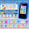 Kids Phone for Boys, Christmas Birthday Gifts for Boy Girl Age 3-10 Kids Toys Cell Phone, 2.8" Touchscreen Toddler Learning Play Toy Phone with Dual Camera, Game, Music Player, 8GB Card Blue view 2