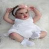 Angelbaby Real Looking Reborn Baby Toddler Dolls Weighted Big 24 inch Realistic Newborn Babygirl Doll with 2 Teeth Lifelike Cute Silicone Baby Princess Doll with Clothes for Girl Best Birthday Gift view 1