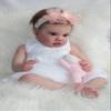 Angelbaby Real Looking Reborn Baby Toddler Dolls Weighted Big 24 inch Realistic Newborn Babygirl Doll with 2 Teeth Lifelike Cute Silicone Baby Princess Doll with Clothes for Girl Best Birthday Gift view 4