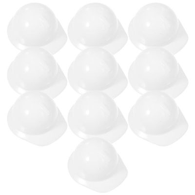 Abaodam Mini Construction Hat 1.57 Inch Plastic Mini Hard Hat Doll Accessories Party Decoration Creative Tiny Safety Helmet