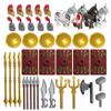 Medieval Weapons Pack for Knight Figures, 41Pcs Medieval Ancient Roman Military Figure Helmet Armor Knight Shield Weapon Kit, Minifigures Weapon Pack Accessories Set, Compatible with Major Brands view 1