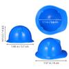 Abaodam 10 Pack Mini Construction Hard Hats, Bulk Mini Plastic Worker Party Hat, Birthday for Dollhouse, Construction Birthday Party, Toy Doll Engineer, Building Dress Up Cap, Theme Favors (Blue) view 2