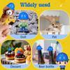 Abaodam 10 Pack Mini Construction Hard Hats, Bulk Mini Plastic Worker Party Hat, Birthday for Dollhouse, Construction Birthday Party, Toy Doll Engineer, Building Dress Up Cap, Theme Favors (Blue) view 3