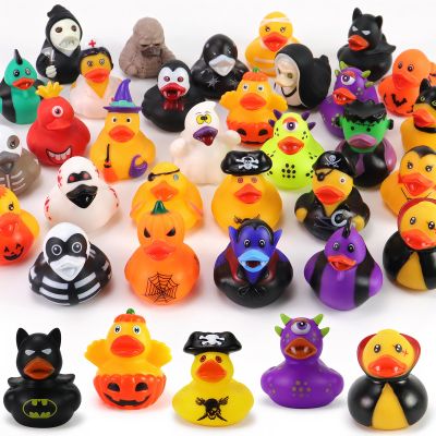 30 Pcs Jeep Ducks for Ducking, Halloween Ducks for Jeeps Ducking, Halloween Rubber Ducks for Kids, Assortment Mini Rubber Duckie Toys for Trick or Treat Fillers Baby Bath Shower Toys (Halloween, 30)