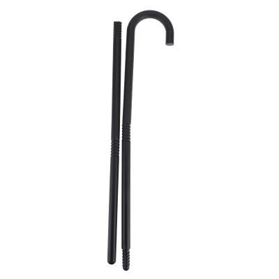 Lurrose Magician Crutch Stick Black Decorative Party Prop 39 Inch Plastic Cane for Halloween Cosplay Performance and Dress-up Accessories
