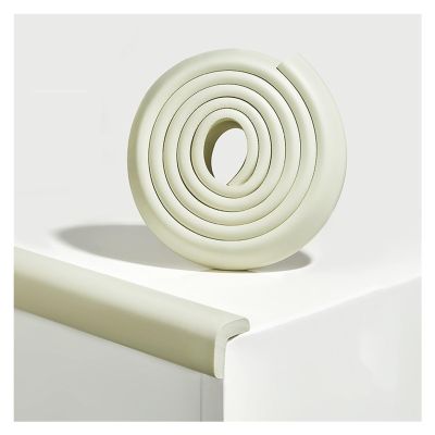 XPLKQXE Foam Wall Edge Protector, Proof Foam Padding, Home Office Self-Adhesive Furniture Edge Strips, Protector Suitable for Coffee Table Kitchen (Color : White, Size : 2pcs)