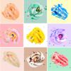 Cloud Slime Kit, 9 Pack Slimes with Peach, Watermelon, Rainbow, Blue Cute Slime Charms, Scented DIY Putty Sludge Toy Gifts for Girls and Boys view 3