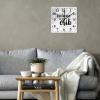 COCOKEN Welcome to My Crib Nursery Square Wall Clock Quotes Clock Large Wall Clocks Battery Operated 15 Inch Non-Ticking Modern Home Decor for Kitchen Living Room Bedroom Office view 3